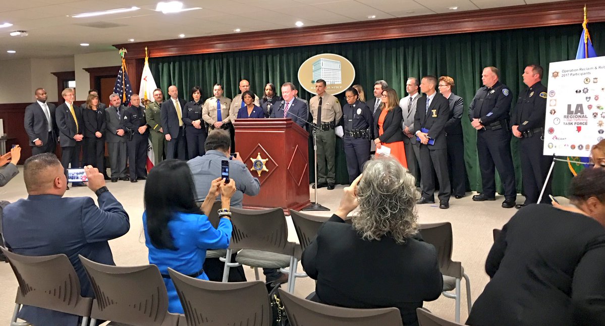 Sheriff McDonnell Announces Hundreds of Arrests Made and Dozens Rescued by California Law Enforcement and the Los Angeles Regional Human Trafficking Task Force During ‘Operation Reclaim and Rebuild’ (Click to display link above)