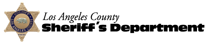 LA County Sheriff's banner