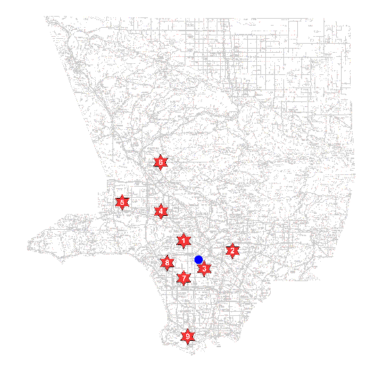 Community College Bureau Patrol Area Map
