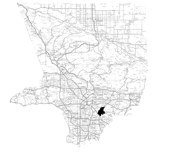 Pico Rivera Station Location Map