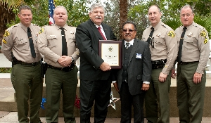 Sheriff John Scott with Ralph Lopez