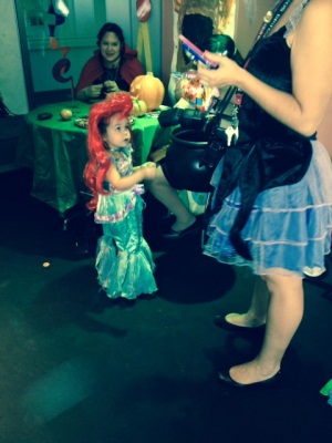 Picture of Child dressed as "Little Mermaid"