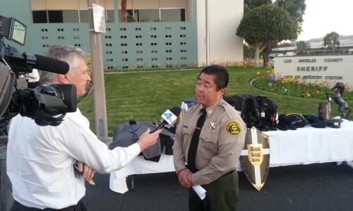 Industry Station Captain Murakami speaking to Channel 4