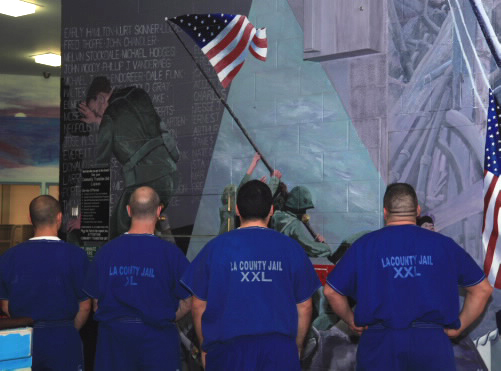 Mural Depicting Military Veterans at South Facility