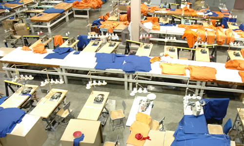 The NCCF Sew Shop is equipped with professional equipment
