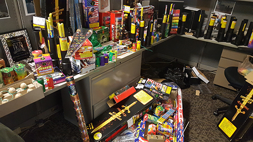Confiscated Fireworks