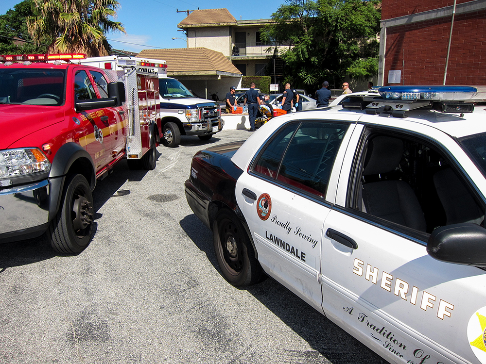 Sheriff's Car and Fire Truck