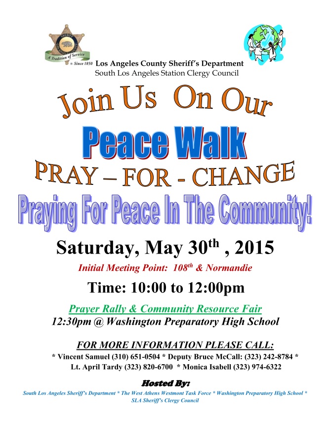 Peace Walk Flyer