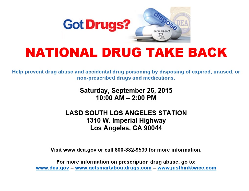 Drug Take Back Flyer