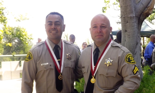 Temple Station Deputies Anthony Ledesma and Arnulfo Aguirre