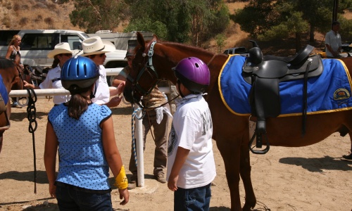 Local Youth Participating in Horsemanship Event Hosted by LASD