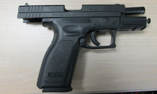Recovered firearm