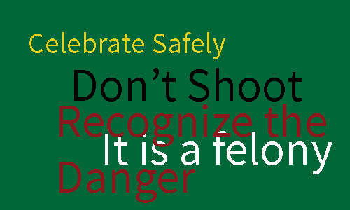Don't shoot 2014 Campaign