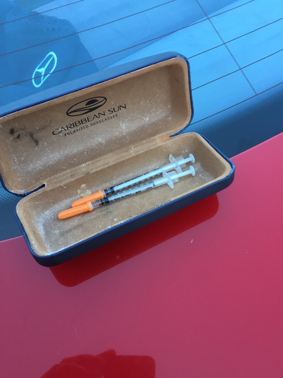 Needles used for drugs