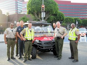LA County Sheriff and LA County Fire personnel