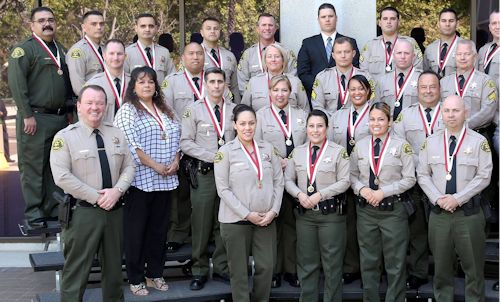 LA County Sheriff McDonnell Awards ‪#‎LASD‬ West Hollywood Deputies with Lifesaving Medal