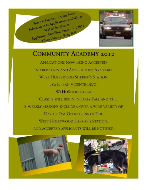 2012 Community Academy Flyer