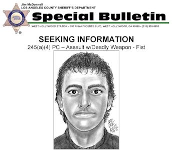 Reward for Information: Assault in West Hollywood