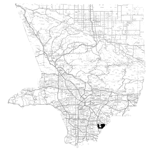 Cerritos Station Location Map