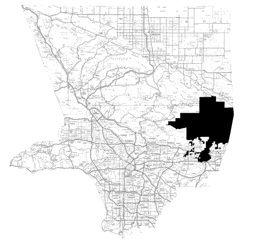 San Dimas Station Patrol Area Map