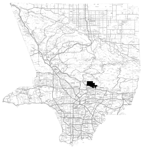 Altadena Station Location Map