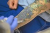blue tattoo