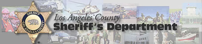 Los Angeles County Sheriff's Department banner